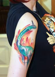 Tattooing in pittsburgh since 2002 she is an extremely versatile artist working within multiple styles and excelling at both color and black and grey work. Pittsburgh S Dippy The Dinosaur Watercolor Tattoo By Russell Van Schaick Hart Huntington Orlando Album On Imgur