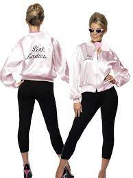 Ladies Womans Pink Ladies Grease Jacket 1950s Fancy Dress Costume Sizes 6 8 10 12 14 Choose From Diff Grease Pink Ladies Jacket Pink Ladies Jacket Pink Ladies