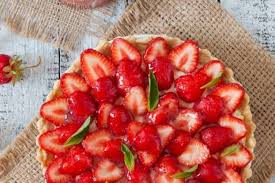 Recette De Tarte Aux Fraises Creme Mousseline A La Verveine Recette Tarte Aux Fraises Tarte Aux Fraises Recette Avec Des Fraises