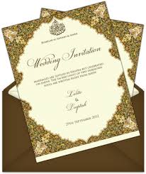 Invitation creator online crello make your own invitations completely free create amazing wedding, birthday.invitation creator online for both beginners and advanced users. Download Muslim Marriage Invitation Card Design Letter Style Muslim Walima Cards Design Png Image With No Background Pngkey Com
