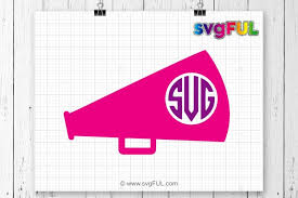 Download Free Cheerleader Svg Megaphone Svg Cheer Svg Megaphone Monogram Svg Crafter File Download Free Svg Files PSD Mockup Templates