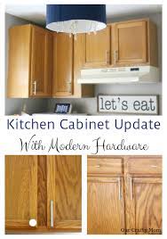 Update kitchen cabinets with new hardware. Easy Kitchen Cabinet Update With Sleek Modern Hardware