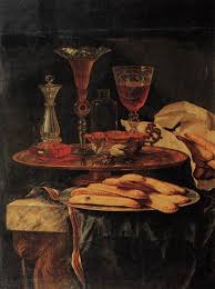 Christian Berentz Nature Morte Avec Des Verres En Cristal Et Des Gateaux Deuxieme Moitie Du 17eme Siec Peinture A L Huile Sur Toile Nature Morte 17eme Siecle