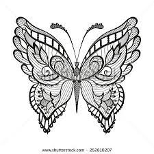 Abstract Decorative Butterfly Reminiscent Of Lace It Is Designed To Decorate Lace Butterfly Tattoo Butterfly Tattoo Designs Henna Designs Hand