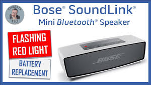 Bose Soundlink Mini With Flashing Red Light Not Charging How To Replace Battery Can I Fix It Youtube