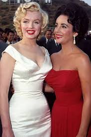 Silver - Hollywood's brightest stars, Marilyn Monroe and Elizabeth Taylor,  shine bright together #MarilynMonroe #ElizabethTaylor #HollywoodRoyalty  #GlamourGoals | Facebook