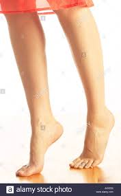 Woman Bare Tiptoe Feet In Stock Photos & Woman Bare Tiptoe Feet In ...