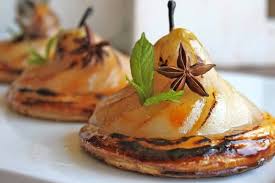 Via Creatividad Gastronomica Chef Ettore Cioccia Tarta De Pera Caramelizada Con Crema Catalana Alimentation Idee Recette Gateaux Alimentaires