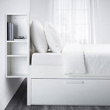 Testiera letto con comodini integrati ikea. Brimnes Struttura Letto Contenit Testiera Bianco Lonset 160x200 Cm Ikea It