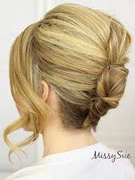 Small French Twist With Curled Bangs French Twist Hair Hair Styles Easy Updo Hairstyles