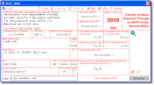 6039 Compliance Software To Create Print And E File Form 3922 Espp Transactions Irs Forms Form Example Irs