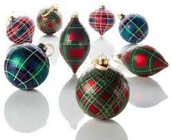 Traditional Christmas Ornaments Jeffrey Banks Plaid Tidings Glass Ornaments Traditional Christmas Ornaments By Home Decor Hsn Houzz Tartan Christmas Traditional Christmas Ornaments Plaid Christmas