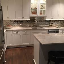 Mirrored Subway Tile Kitchen Backsplash 2016 Kitchen Tiles Design Kitchen Design Home Kitchens
