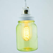 Light Lime Green Glass Mason Jar Pendant Light Kit Wide Mouth White Cord 15ft On Sale Now Best Prices From Paperlanternstore