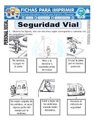 ¿que opinas de estos recursos educativos de comunicación integral? Ficha De Seguridad Vial Para Primero De Primaria Doc