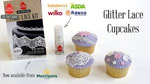 Using edible flowers in cooking. Glitter Lace Cupcakes My Cake Decor