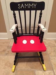 Mickey Mouse Rocking Chair Mickey Mouse Kids Disney Chair Etsy Mickey Mouse Room Mickey Mouse Nursery Mickey Mouse Chair