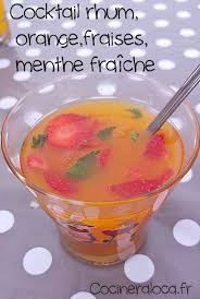 Cocktail Rhum Orange Fraises Menthe Fraiche Cocktail Rhum Rhum Orange Rhum