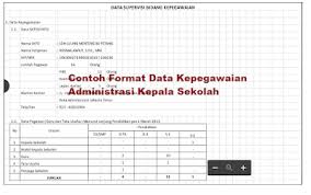 Buku induk siswa untuk sd, smp, sma format doc. Format Data Supervisi Bidang Kepegawaian Administrasi Kepala Sekolah File Xls Samhadi Net Semua Ada Disini