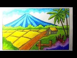 Membayangkan contoh gambar 3 dimensi sederhana di kehidupan sehari hari cukup banyak. Gambar 2 Dimensi Pemandangan Alam Ada Banyak Tempat Wisata Menarik Yang Bisa Dikunjungi Di Kota Semarang Jawa Tengah In Pemandangan Cat Air Pemandangan Gambar