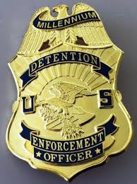 U S Immigration Detention Enforcement Officer Millennium G R Davis Fire Badge Badge Police