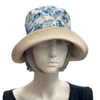 Floral Cloche Hat in Summer Cotton