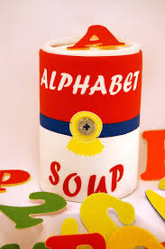 Cook up early literacy skills. Alphabet Soup Can Fabric Toy Can For Kids With Fabric Lett Flickr