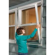 Wood storm windows, aluminum storm windows, interior storm windows, screen windows all alter curb appeal. Larson 28 In X 39 In 2 Track Single Hung Aluminum Storm Window L20132839es The Home Depot