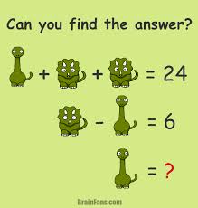 Brain Teaser Number And Math Puzzle Animal Puzzle For Math Stars Can You Find The Answer There Are Two Animals Brain Math Brain Teasers Math Pictures
