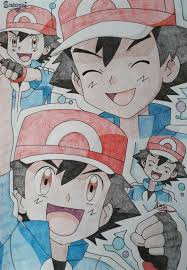 Ash Ketchum Satoshi Pokemon Xy Xyz Ash Pokemon Pokemon Drawings Pokemon