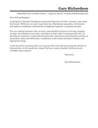 Explore Our Example Of Warehouse Manager Cover Letter Template For Free Cover Letter For Resume Cover Letter Example Letter Example