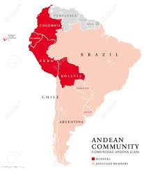 Mapas del ecuador el ecuador es una república democrática e independiente, tiene una extensión de 283.561 kilómetros cuadrados y una población cercana a. Paises De La Comunidad Andina Mapa Un Bloque Comercial Comunidad Andina Can Union Aduanera Que Comprende Los Paises De America Del Sur Bolivia Colombia Ecuador Peru Y Cinco Miembros Asociados Pacto Andino
