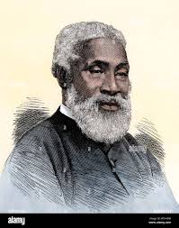 Josiah Henson, the black slave alleged to have been Harriet Beecher Stowe's  model for Uncle Tom. Hand-colored woodcut Stock Photo