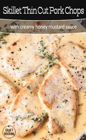 Boneless Thin Pork Chops In Pan Sauce In 2020 Pork Cutlet Recipes Pork Chop Dinner Thin Pork Chop Recipes