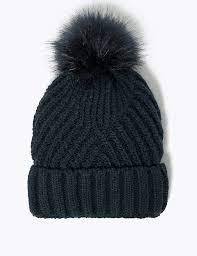 7,345 results for knit bobble beanie hat. Knitted Faux Fur Bobble Beanie Hat M S Collection M S