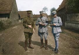 Ww1 History Pictures On Instagram A British And A French Captains With A Portuguese Lieutenant At Saint Floris France Ww1 History Ww1 History Pictures