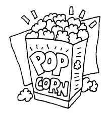 Happy Popcorn Day Coloring Page Food Coloring Pages Colored Popcorn Coloring Pages