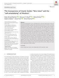 Mudah je kan nak buat semakan? Pdf The Transparency Of Islamic Hotels Nice Islam And The Self Orientalizing Of Muslims