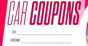 The coupon mom's weekly grocery deals lists will alert you when an item is good for charity with the note this is a good item to donate to charity. watch the videos in the how to coupon section and follow your grocery or drugstore deals list instructions to save big on your own groceries and to help others at no cost. Printable Diy Car Care Coupons Activity Vouchers You Can Give As Gifts The News Wheel