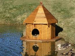 Cedar wood duck house plan actual size wood duck & hooded merganser entrance hole use a wood rasp to round out finger groove and trim keyhole. Floating Duck House Duck House Wood Duck House Wood Ducks