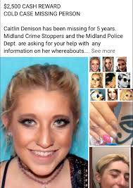 Texas DPS is seeking information in the 2018 disappearance of 19-year-old  Caitlin Denison, of Reno, NV. Here are the details so far.  https://www.everythinglubbock.com/news/state-regional/new-information-sparks-renewed-interest-in-caitlin-denison  ...