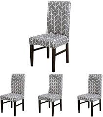 Colorbird Geometric Series Spandex Dining Chair Slipcovers Removable Universal Stretch Chair Protec Slipcovers For Chairs Dining Chairs Dining Chair Slipcovers