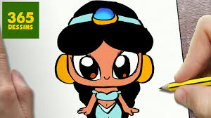 Comment Dessiner Jasmin Kawaii Etape Par Etape Dessins Kawaii Dessin Princesse Disney Dessin Kawaii Dessin Kawaii Princesse