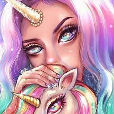 Draw the ear by extending three curved lines upward from the head, allowing them to meet in a rounded point. Anime Unicorn Wallpapers Top Free Anime Unicorn Backgrounds Wallpaperaccess