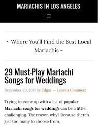 Where You Ll Find The Best Local Mariachis 29 Must Play Mariachi Songs For Weddings Wedding Songs Mariachi Wedding Wedding Dance Songs