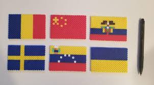 I have uploaded last week so let's do another flag video. 6 Flags Chad Romania China Ecuador Sweden Venezuela And Ukraine 2 3 Aspect Ratio 12 By 18 Beads Size Beadsprites