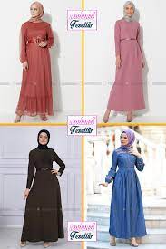 Modanisa 2020 Ilkbahar Yaz Tesettur Elbise Modelleri Galeri 15 Elbise Modelleri Elbise Moda Stilleri Cizgili Elbise