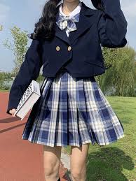 Guangzhou junyiku industrial co., ltd. Uniforme Academico Uniforme Escolar Azul Marino Oscuro Poliester Articulos De Anime Lolitashow Com