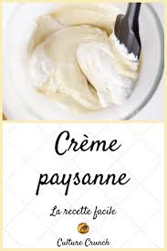 Creme Paysanne La Recette Facile Recettes De Cuisine Recette Recette Facile