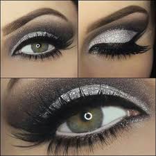 Black And Silver Eye Makeup Black And Silver Smokey Eye Google Search Smokey Eye Makeup Eye Makeup Eye Make Up